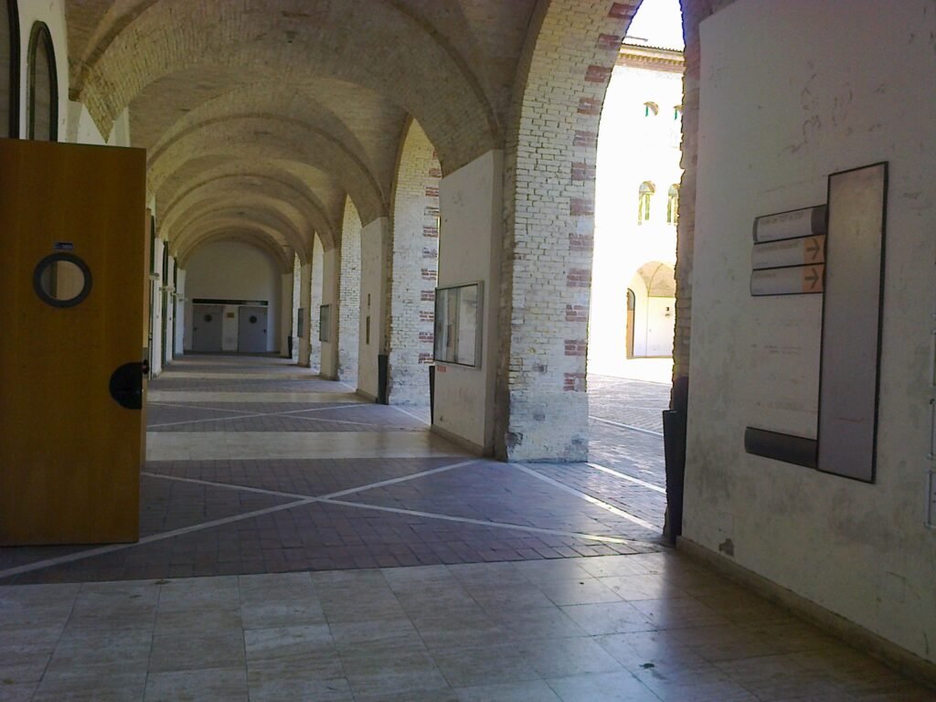 Student life in Italy on the university campus Life